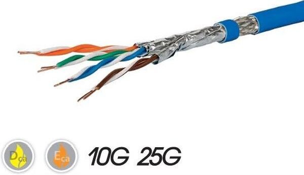METZ CONNECT Datenkabel Cat7A-ISO blau Dca GC1300 pro22 S/FTP 1x4P LSHF-FR TR1000m