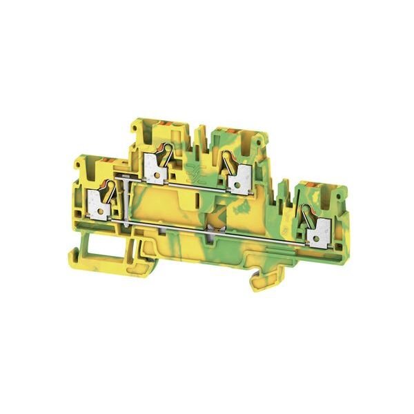 WEIDMUELLER Doppel-Mehrstock-Reihenklemmen A2T 2.5 PE 800V-A 0,14-2,5qmm gr&uuml;n-gelb