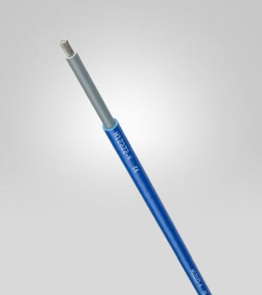 NEUT Solarkabel H1Z2Z2-K 1x6 RG blau erdverlegbar EN50618