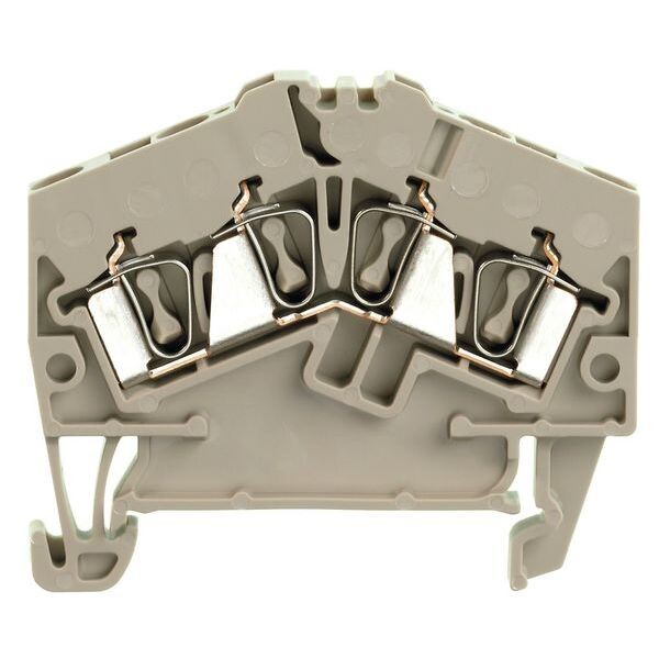 WEIDMUELLER Durchgangs-Reihenklemme ZDU 2.5-2/4AN beige