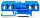 WAGO Durchgangsklemme 4-Leiter 281-654 blau