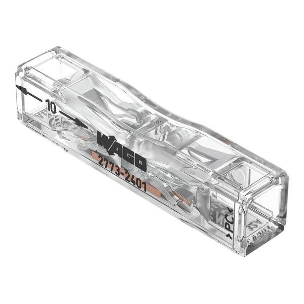 WAGO Durchgangsverbinder max. 4 mm&sup2; transparent