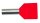 PROT Doppel-Aderendh&uuml;lsen 2x1,0qmm/10mm PAEH 100D/10 rot isoliert VE500