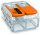 WAGO Verbindungsklemme 2polig Compact mit Hebel transparent