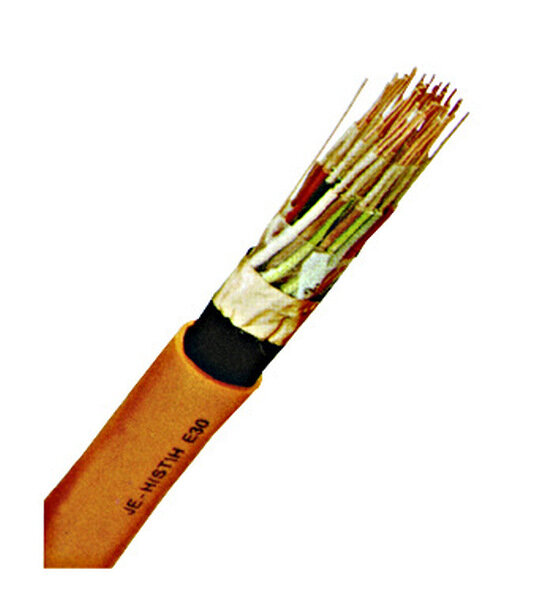 PRAKAB Installationskabel halogenfrei JE-H(ST)H 2x2x0,8 E30 TR orange