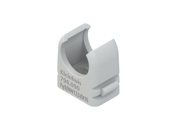 KLEINHUIS RO-CLIP-Schelle PG13.5/M20 lichtgrau halogenfrei