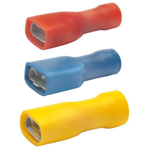 KLAUKE Flachsteckh&uuml;lse 2,8x0,5mm 1,5-2,5qmm vollisoliert VZ