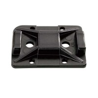 HELLERMANN Klebesockel UB19-B-PA66-BK (100) 19x19mm schwarz