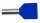 PROT Doppel-Aderendh&uuml;lsen 2x2,5qmm/10mm PAEH 250D/10 blau isoliert VE500