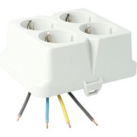 KAISER Frontteil Steckbar AK2 4xSchuko grau I:4 H07V-U