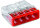 WAGO Verbindungsdosenklemme 4polig Compact 0,5-2,5qmm transp./rot