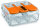 WAGO Verbindungsklemme 3polig Compact mit Hebel transparent