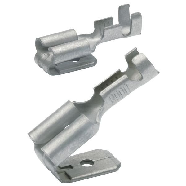 KLAUKE Flachsteckh&uuml;lse n. DIN 4,8x0,8mm 1,5-2,5qmm m Abzweig VZ