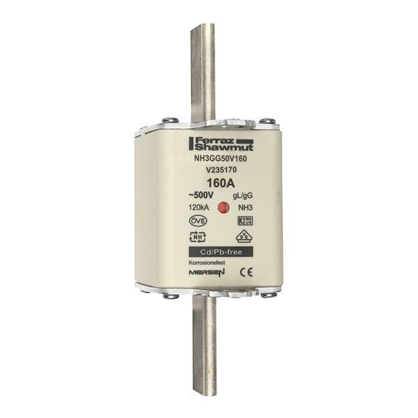 MERSEN NH-Sicherungseinsatz NH3GG50V160 160A Gr. 3 AC500V KK gG