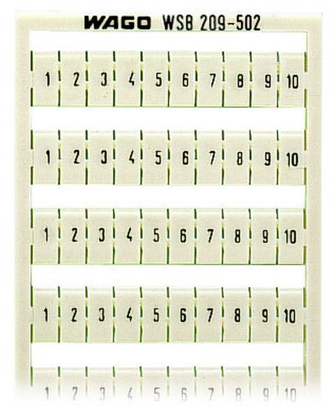 WAGO WSB Schnellbeschriftung 209-502 Aufdruck 1-10