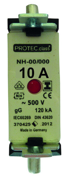 PROT NH-Sicherung (spannungsfr. Griffl.) PSI NH000 SF 10A