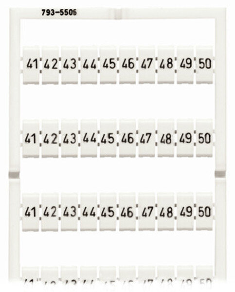 WAGO WMB Bezeichnungskarte 793-5506 Aufdruck 41-50