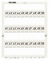 WAGO WMB Bezeichnungskarte 793-5506 Aufdruck 41-50