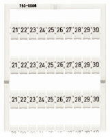 WAGO WMB Bezeichnungskarte 793-5504 Aufdruck 21-30