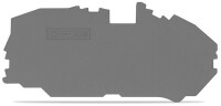 WAGO Abschluss-/Zwischenplatte 1mm grau