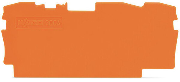 WAGO Abschluss-/Zwischenplatte 2004-1392 1mm dick orange