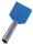 INTERCABLE Zwillingsaderendh&uuml;lse ICIAE1614Z isoliert 2x16qmm 14mm blau