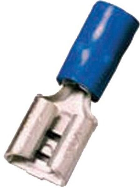 INTERCABLE Flachsteckh&uuml;lse ICIQ268FH 1,5-2,5qmm 6,3 x 0,8 blau