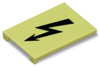 WAGO Warnabdeckung 285-420 mit schwarzen Blitz