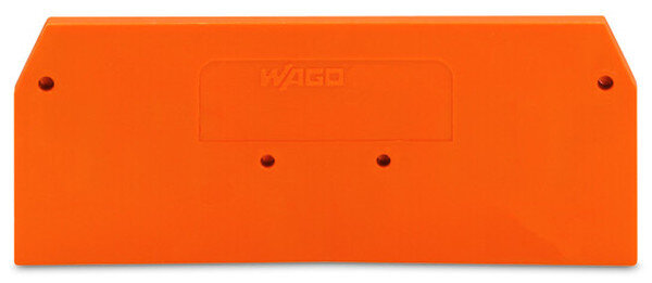 WAGO Abschlussplatte u. Zwischenplatte 281-326 f&uuml;r 3Leiter orange