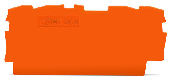 WAGO Abschlussplatte u. Zwischenplatte 2000-1492 0,7mm dick orange