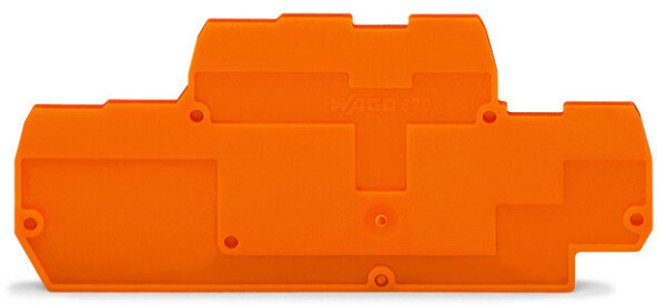WAGO Abschluss-/Zwischenplatte 2mm dick orange