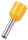 INTERCABLE Aderendh&uuml;lse ICIAE612K 6mm &sup2; 12mm gelb