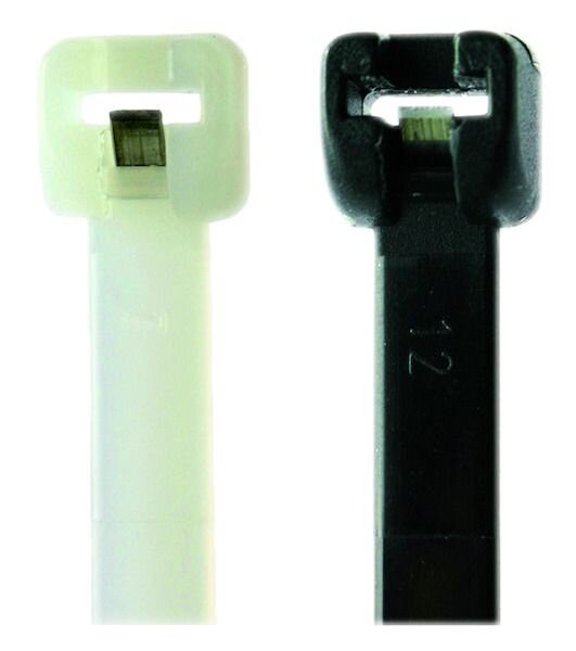 PROT Kabelbinder mit Stahlzunge schwarz PKB-S 4,5x186 (100 Stk.)