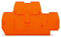 WAGO Abschluss-/Zwischenplatte 2mm dick orange