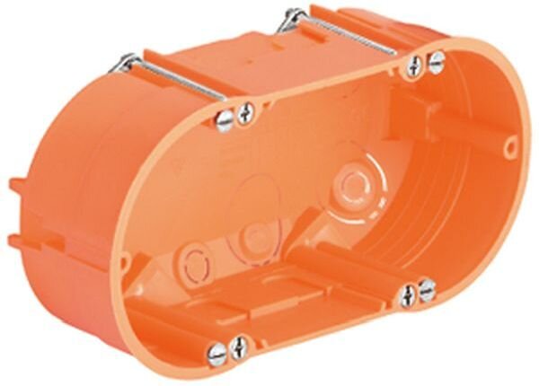 KAISER Hohlwand-Doppel-Schalterdose 9062-02 2x68mm T: 47mm orange