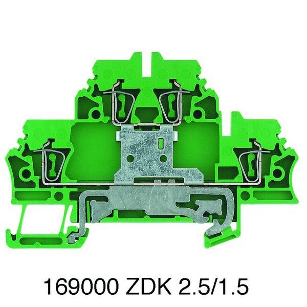 WEIDMUELLER Doppelsteckklemme ZDK 2.5PE