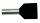 PROT Doppel-Aderendh&uuml;lsen 2x1,5qmm/8mm PAEH 150D/8 schwarz isoliert VE100