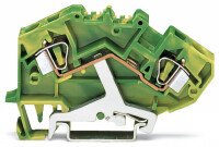 WAGO 2 Leiter Schutzleiterklemme 782-607 6qmm grün-gelb