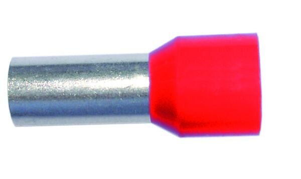 PROT Aderendh&uuml;lsen 1,0qmm/10mm PAEH 100/10 rot isoliert VE100