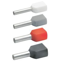 KLAUKE Zwillings-Aderendhülse 2x2,5qmm 18,5mm blau...