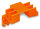 WAGO Befestigungsadapter 243-113 6-Steckpl&auml;tze orange
