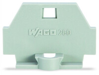 WAGO Abschlussplatte 260-361 grau