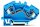 WAGO Durchgangsklemme 2-Leiter 784-604 10qmm blau