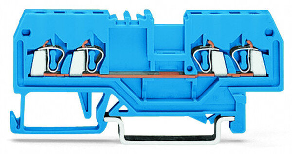 WAGO Durchgangsklemme 279-834 4Leiter, blau