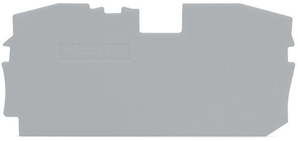 WAGO Abschluss-/Zwischenplatte 2016-1291 TOPJOB S grau