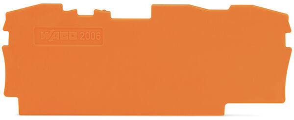 WAGO Abschluss-/Zwischenplatte 2006-1392 TOPJOB S orange