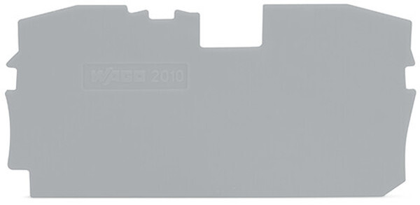 WAGO Abschluss-/Zwischenplatte 2010-1291 2Leiter 10qmm grau
