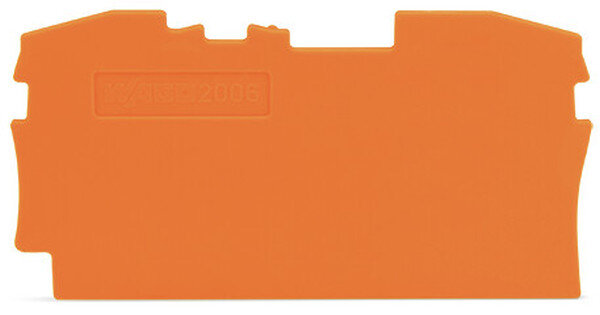 WAGO Abschluss-/Zwischenplatte 2006-1292 orange