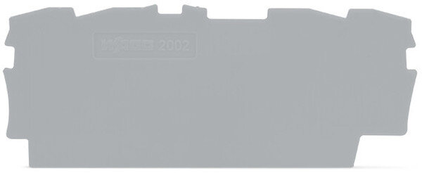 WAGO Abschluss-/Zwischenplatte 2002-1491 f&uuml;r TOBJOB S grau