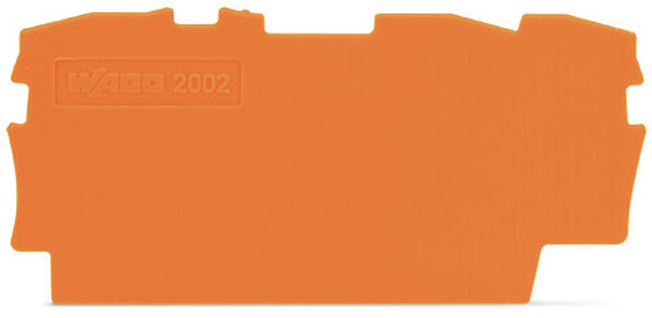 WAGO Abschlussplatte u. Zwischenplatte 2002-1392 f&uuml;r TOBJOB S orange